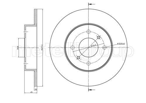 CIFAM 800-672 Bremsscheibe