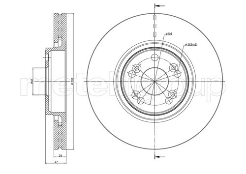 CIFAM 800-673C Bremsscheibe