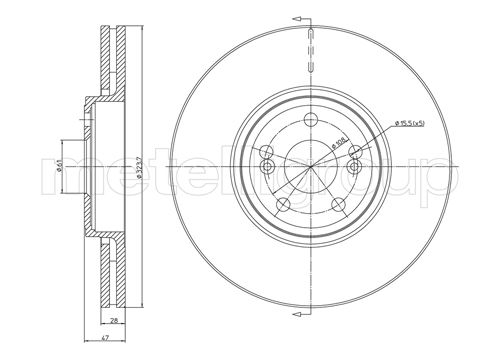 CIFAM 800-674C Bremsscheibe