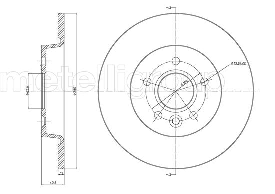 CIFAM 800-686C Bremsscheibe