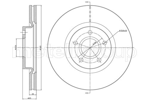 CIFAM 800-687C Bremsscheibe