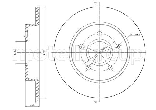 CIFAM 800-688C Bremsscheibe