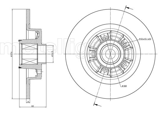 CIFAM 800-692 Bremsscheibe