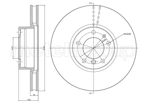 CIFAM 800-693C Bremsscheibe