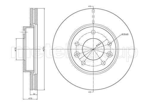 CIFAM 800-694 Bremsscheibe