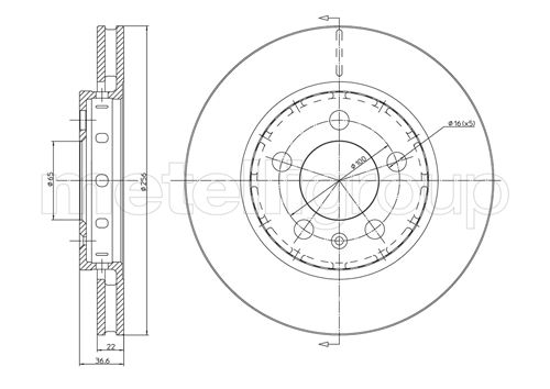 CIFAM 800-695C Bremsscheibe