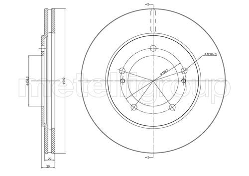 CIFAM 800-697 Bremsscheibe