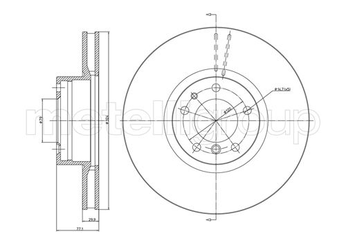 CIFAM 800-703C Bremsscheibe