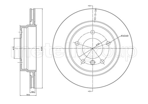 CIFAM 800-704C Bremsscheibe