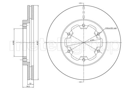 CIFAM 800-710 Bremsscheibe