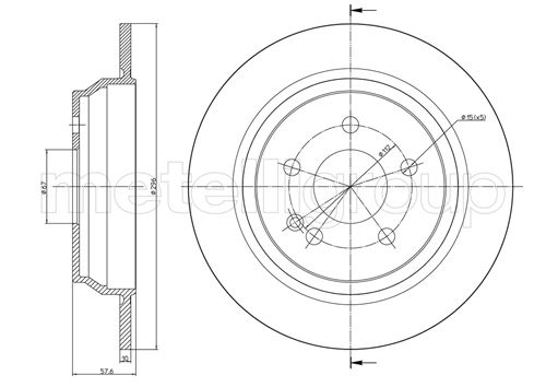 CIFAM 800-712 Bremsscheibe