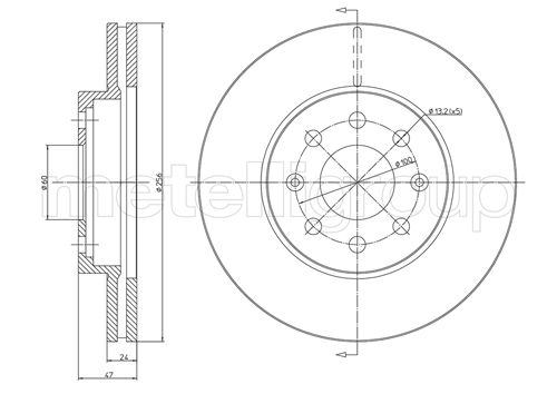 CIFAM 800-718 Bremsscheibe