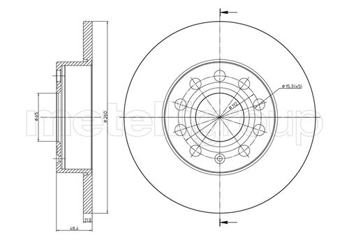 CIFAM 800-725C Bremsscheibe