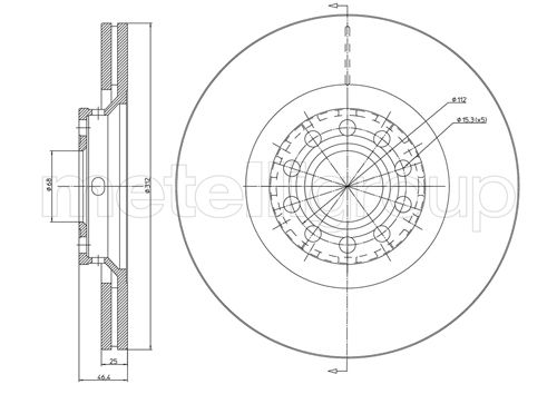 CIFAM 800-726C Bremsscheibe