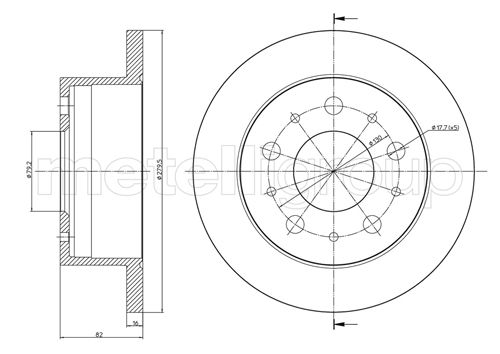 CIFAM 800-732 Bremsscheibe