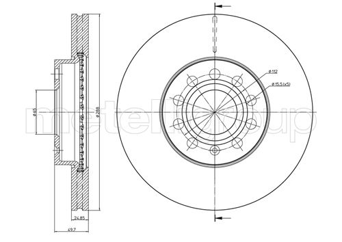 CIFAM 800-734C Bremsscheibe