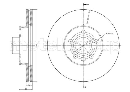 CIFAM 800-736C Bremsscheibe