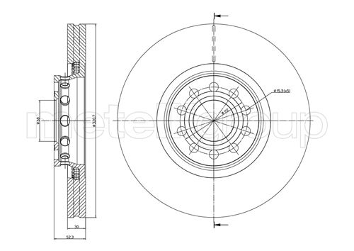 CIFAM 800-747C Bremsscheibe