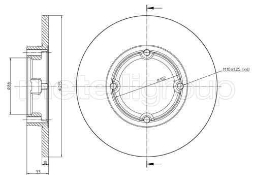 CIFAM 800-756 Bremsscheibe