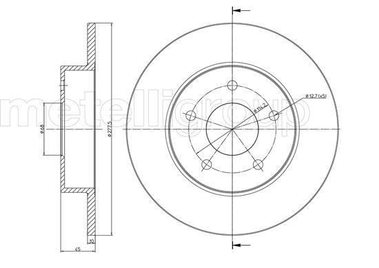 CIFAM 800-762C Bremsscheibe