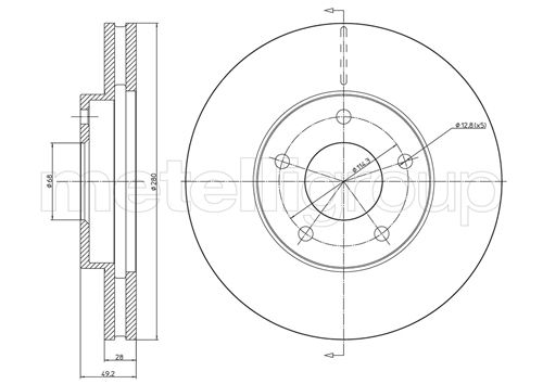 CIFAM 800-764C Bremsscheibe