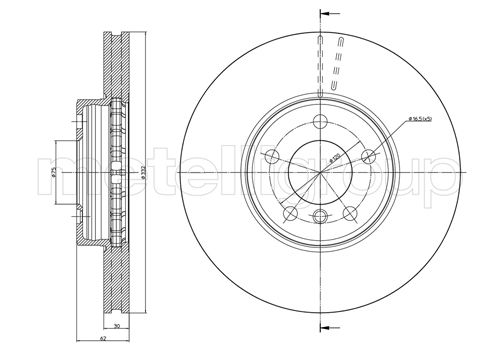 CIFAM 800-784C Bremsscheibe