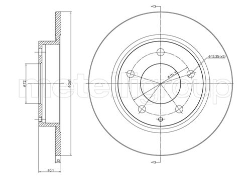 CIFAM 800-786 Bremsscheibe