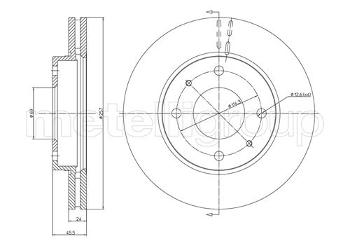 CIFAM 800-787 Bremsscheibe