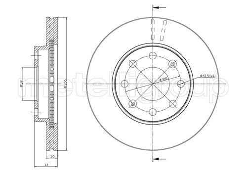 CIFAM 800-790C Bremsscheibe