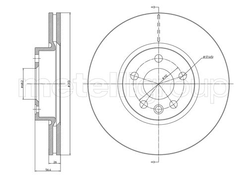 CIFAM 800-792 Bremsscheibe