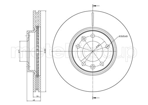 CIFAM 800-794C Bremsscheibe