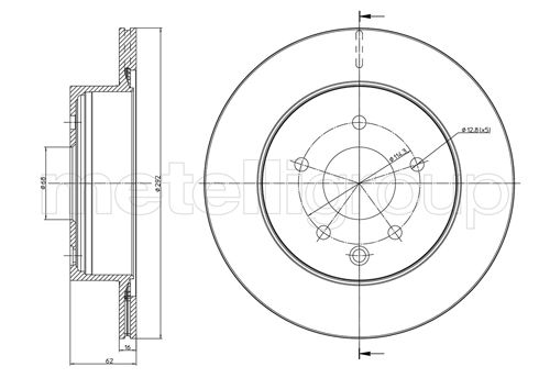 CIFAM 800-797C Bremsscheibe