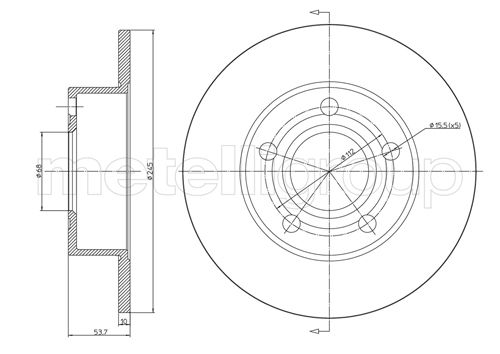 CIFAM 800-807C Bremsscheibe