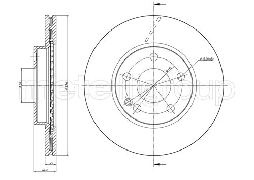 CIFAM 800-831C Bremsscheibe