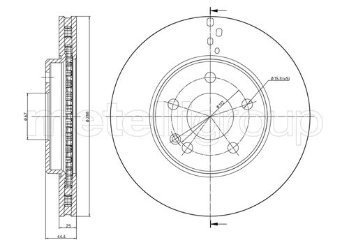 CIFAM 800-832C Bremsscheibe