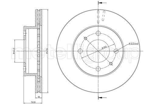 CIFAM 800-836 Bremsscheibe