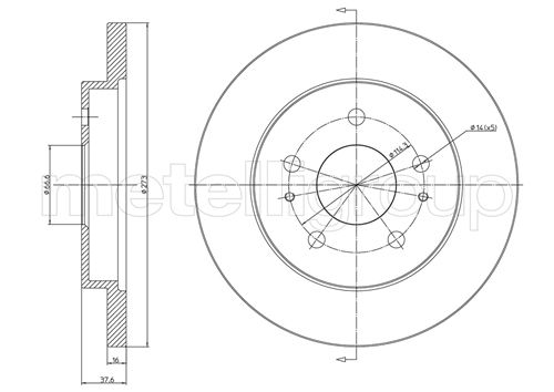 CIFAM 800-841 Bremsscheibe