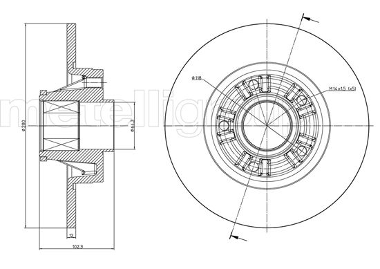 CIFAM 800-844 Bremsscheibe