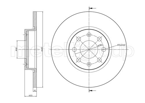 CIFAM 800-858C Bremsscheibe