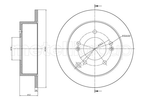 CIFAM 800-869C Bremsscheibe