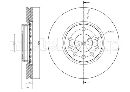 CIFAM 800-877 Bremsscheibe