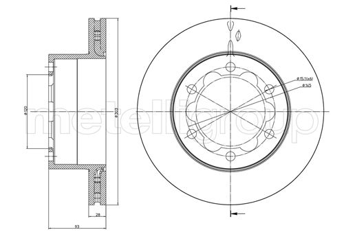 CIFAM 800-880 Bremsscheibe