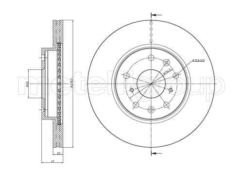 CIFAM 800-895C Bremsscheibe