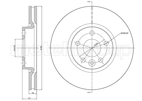 CIFAM 800-896C Bremsscheibe