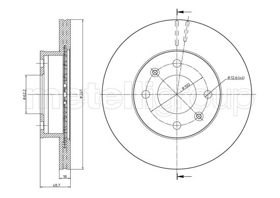 CIFAM 800-926C Bremsscheibe