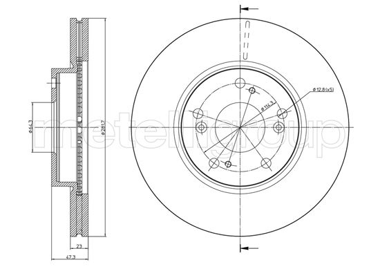 CIFAM 800-932C Bremsscheibe