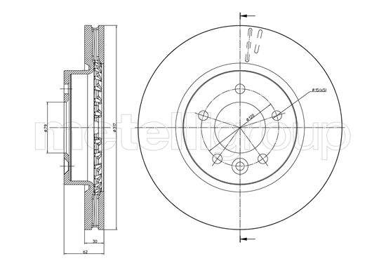 CIFAM 800-933C Bremsscheibe