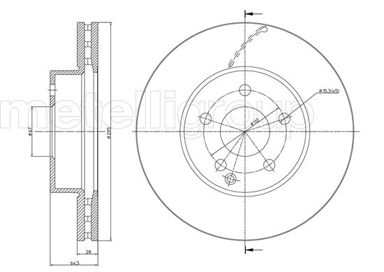 CIFAM 800-935C Bremsscheibe