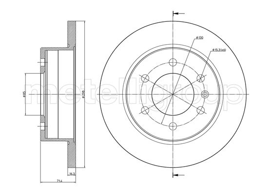 CIFAM 800-936 Bremsscheibe