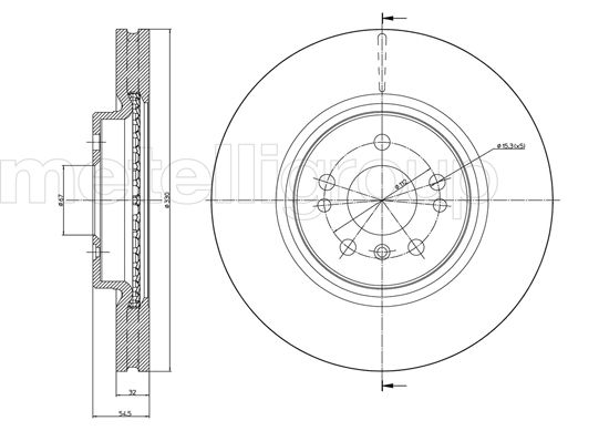 CIFAM 800-937C Bremsscheibe